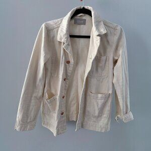 Everlane The Denim Core Jacket – Bone XS